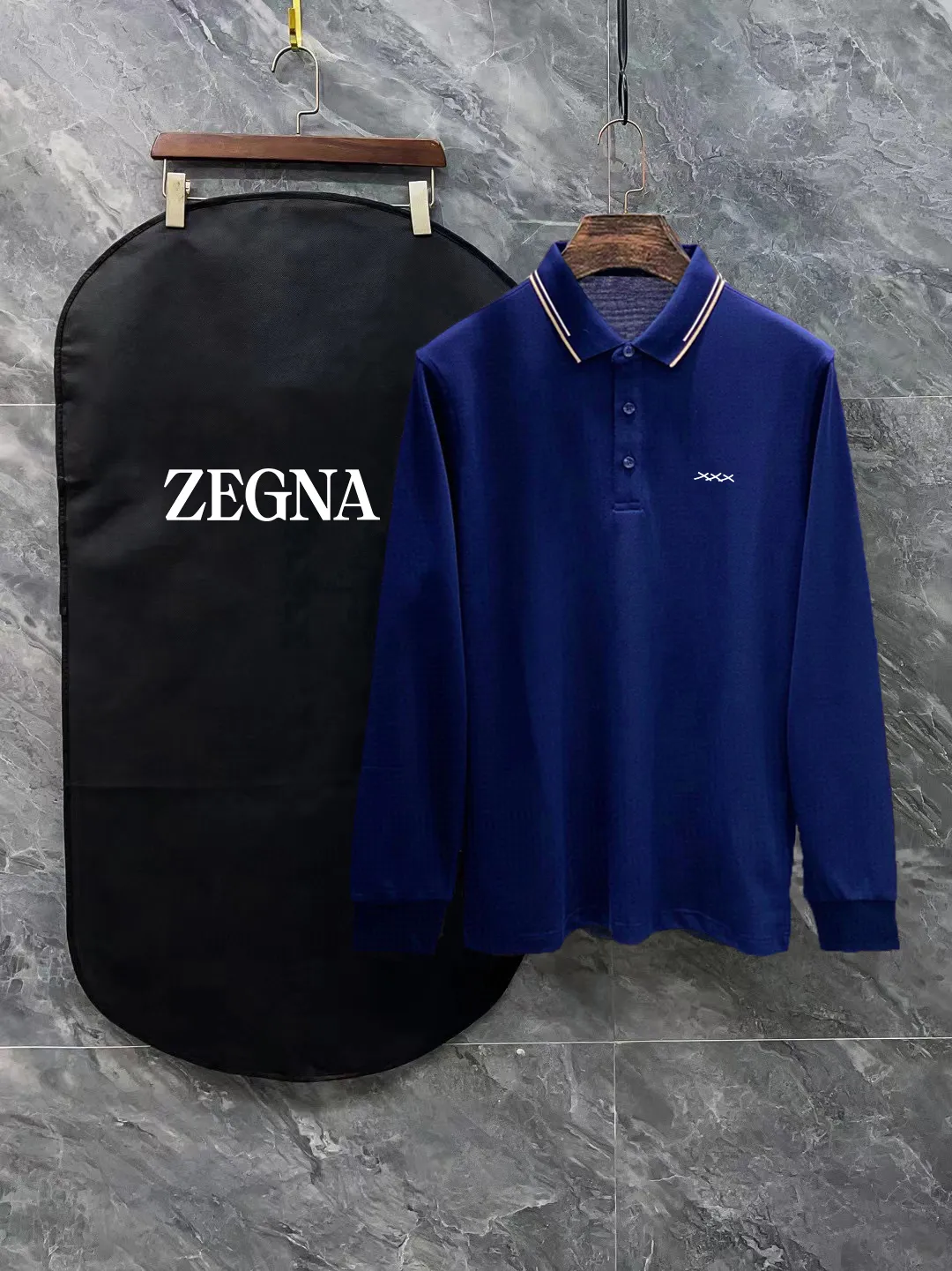 Zegna 24SS Classic Polo 。 T . . ! Piquet , “ ”。 . , , logo ， ， ， ， ， ， 。 Black/White/ Size：M~3XL